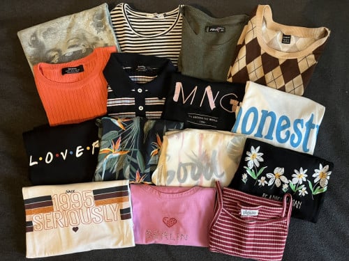 Kleding pakket t-shirts maat XS/S