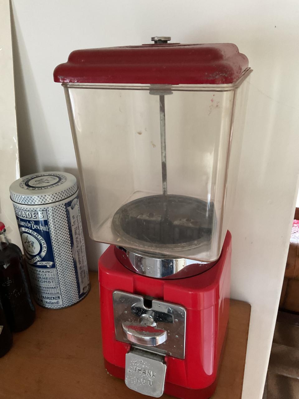 Vintage kauwgomballen automaat