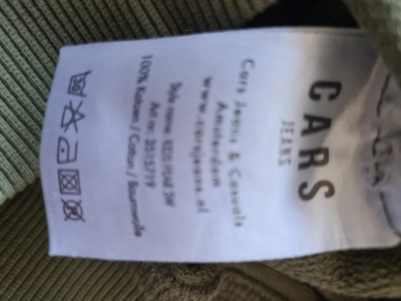 Cars Jeans Kaki Jurk/ lange sweater Maat 134-140