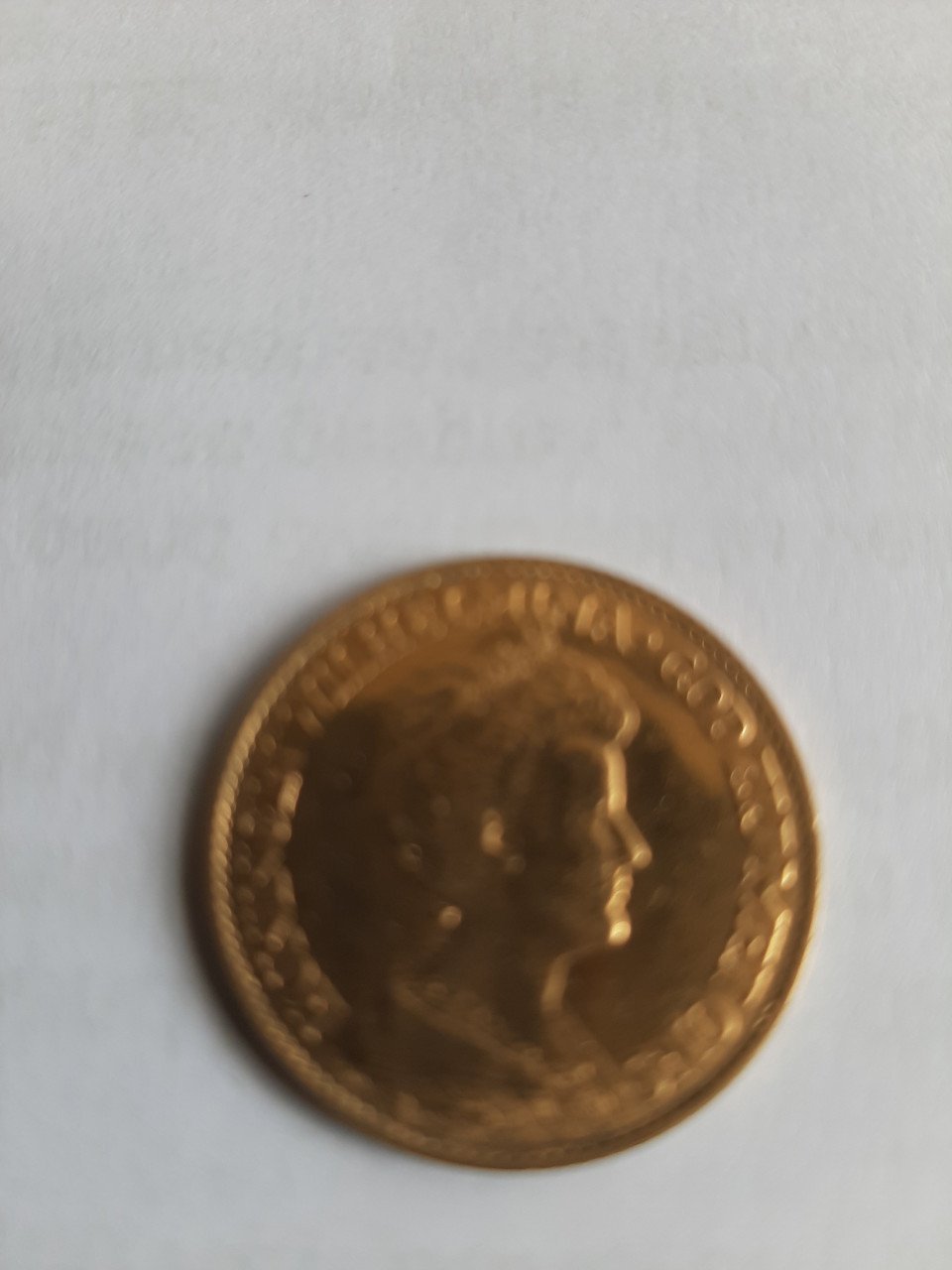 Gouden tientje 1917 wilhemina
