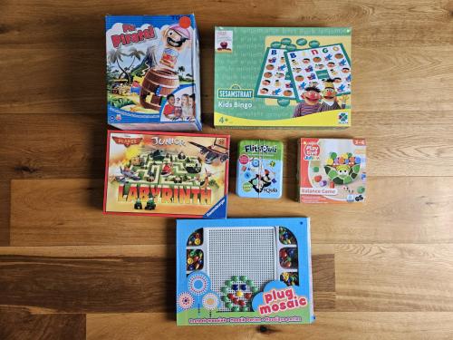Diverse spelletjes voor kinderen tussen 3 en 10 jaar