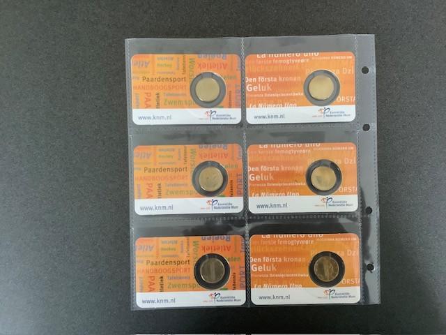 Coincard Oranje Geluksdubbeltje 2014 en 2016.