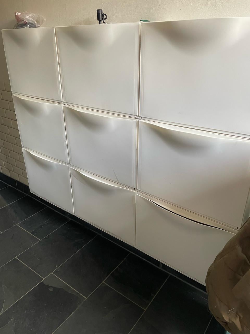 Ikea Trones schoenenkasten wit