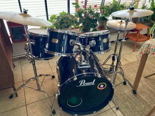 Drumstel: Pearl Export series, ELX hoogglans ketels!
