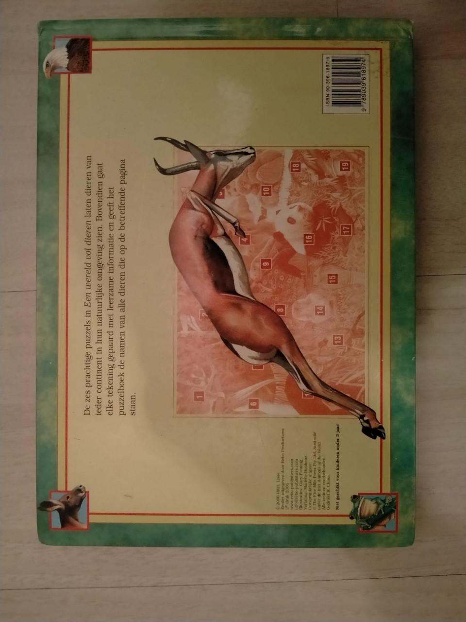 Wereld Van De Dieren Puzzelboek - 6 puzzel