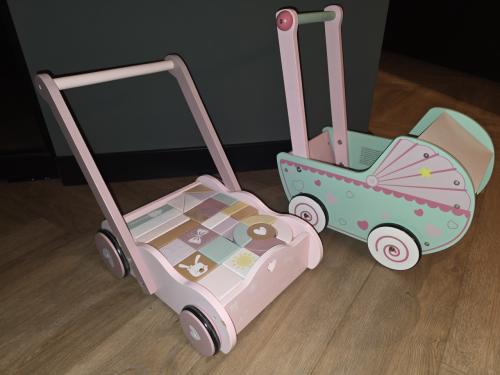 Little Dutch blokkenkar en poppenwagen