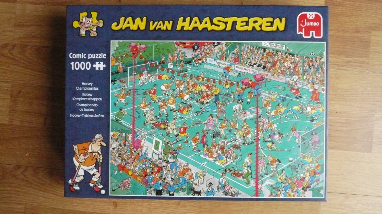 Puzzel van Haasteren Hockey kampioenschappen.