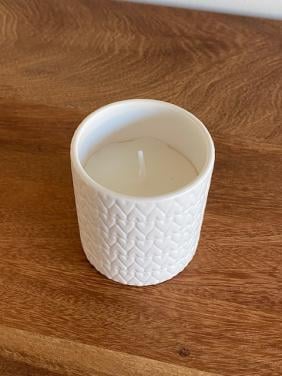 Zusss | Keramieken geurkaars hartjes S | Wit