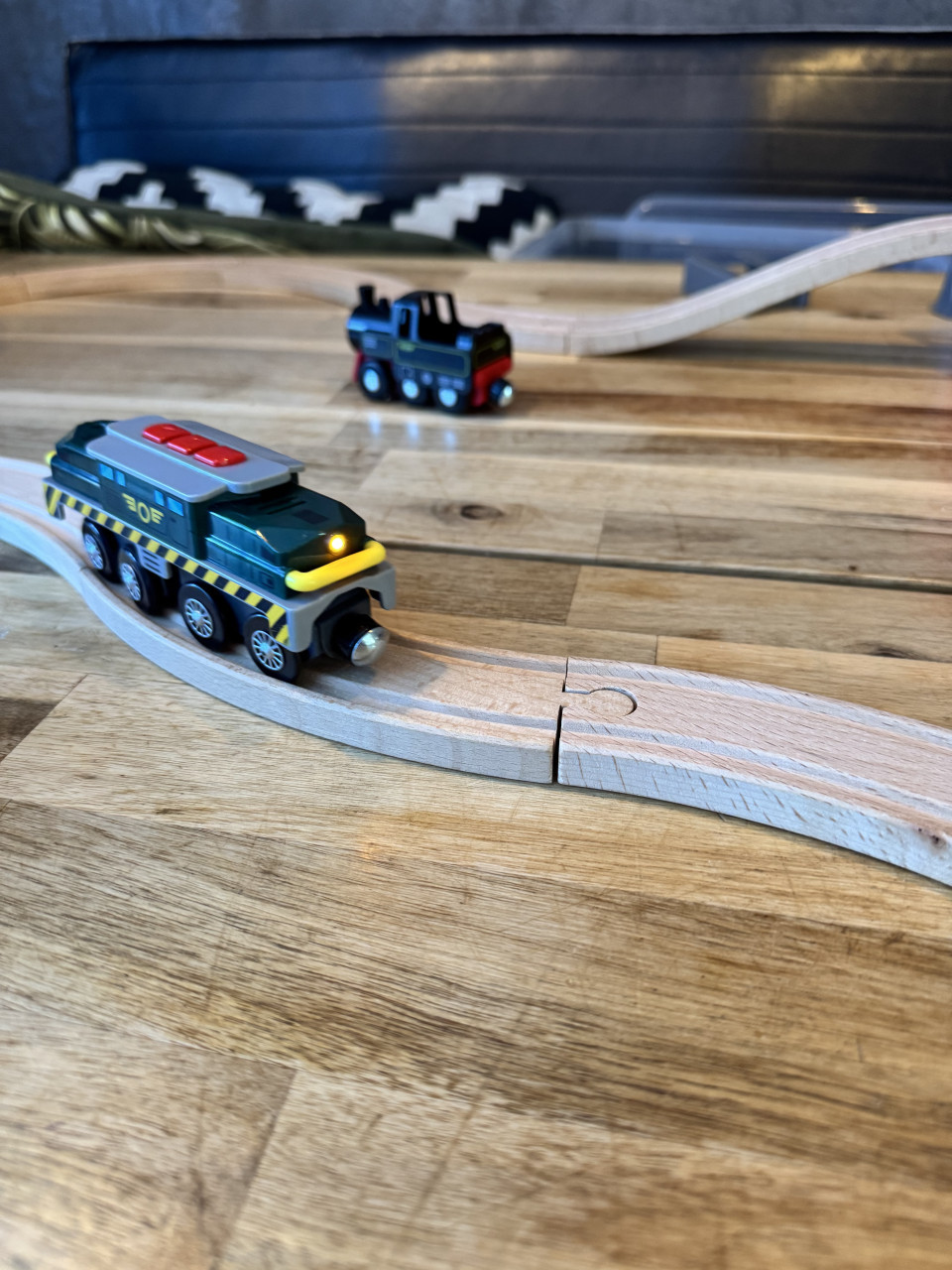 Houten treinbaan