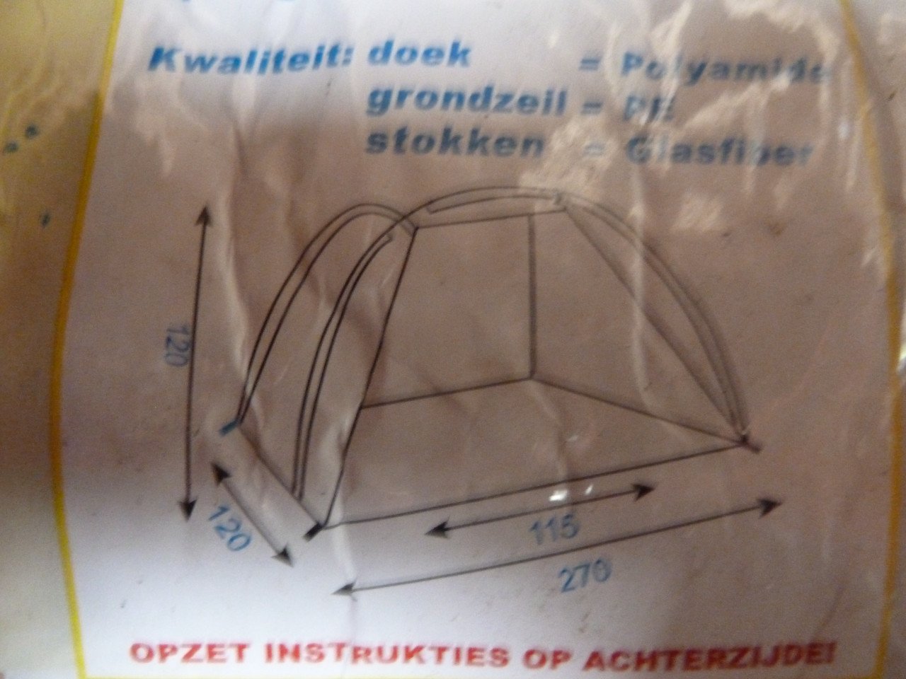 TE KOOP LEUK TENTJE