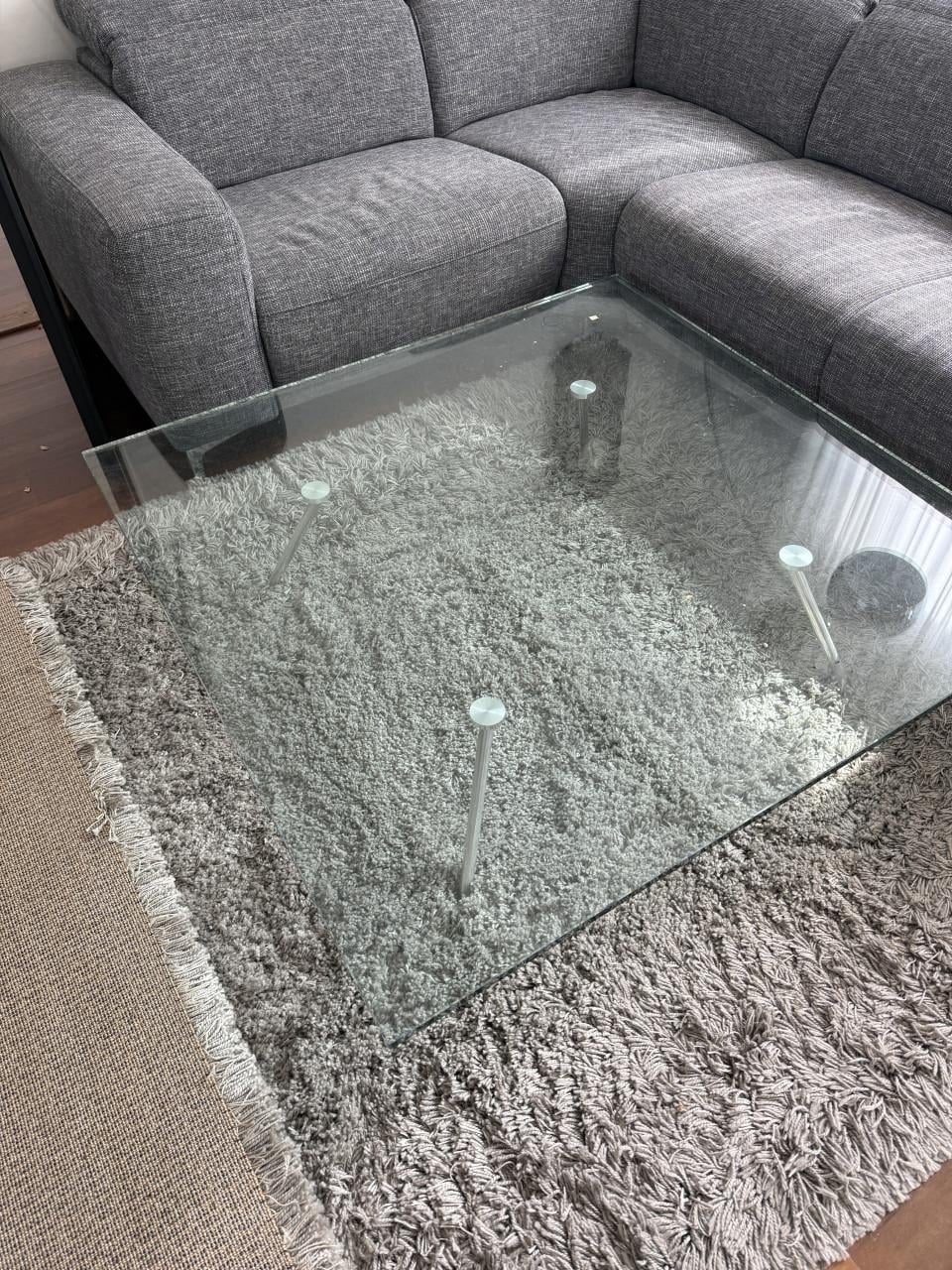 Glazen salontafel