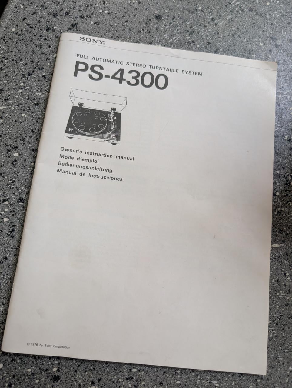 Platenspeler Sony ps4300 met AT element