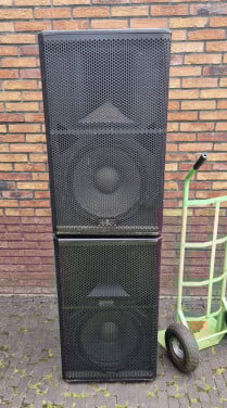 2x pasieve 2-weg fullrange 15 inch speakers BST