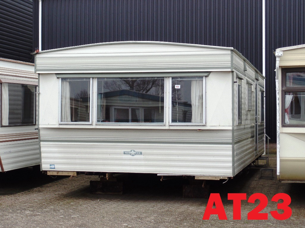 Diverse modellen compacte stacaravans en chalets met 1, 2 of 3 slk te koop