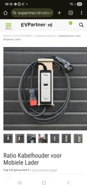 Wandhouder voor mobiele lader