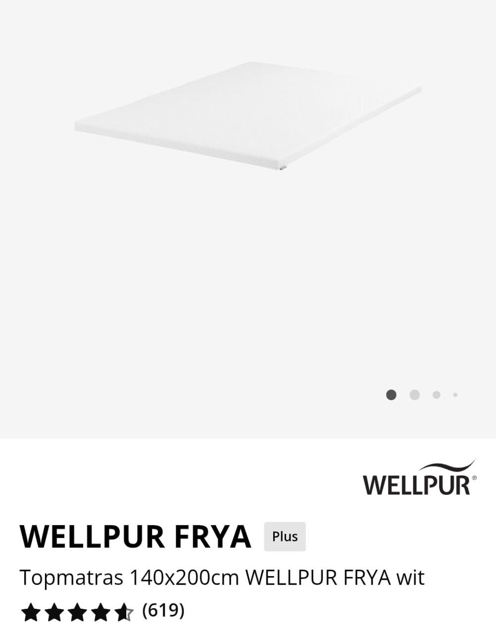 Topper Wellpur (traagschuim)