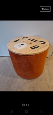Opbergbox/ poefje kinderkamer