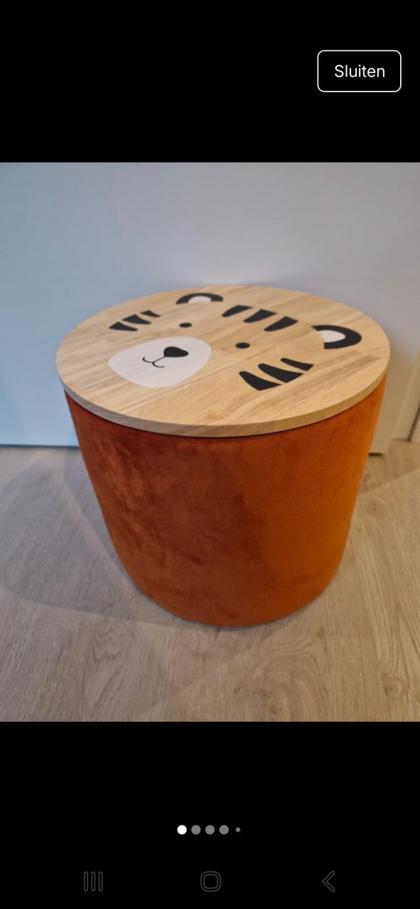 Opbergbox/ poefje kinderkamer