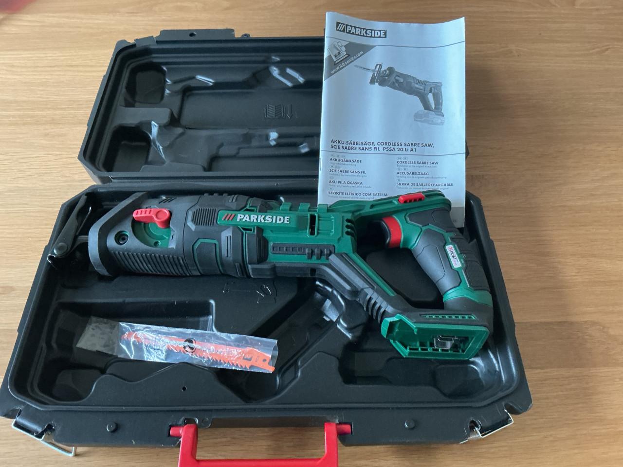 GERESERVEERD Parkside accu reciprozaag