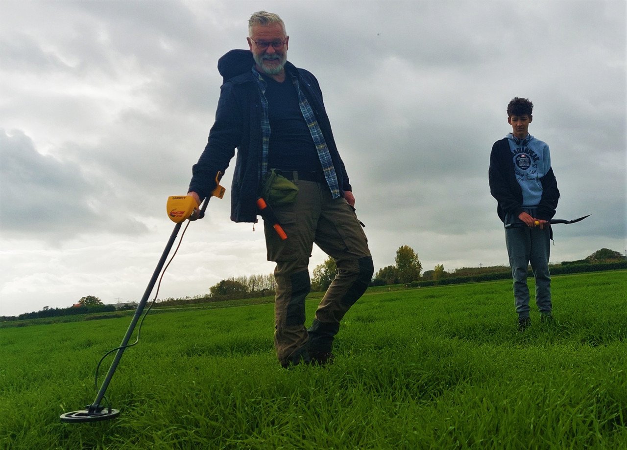 Metaaldetectie workshops op landerijen en akkers