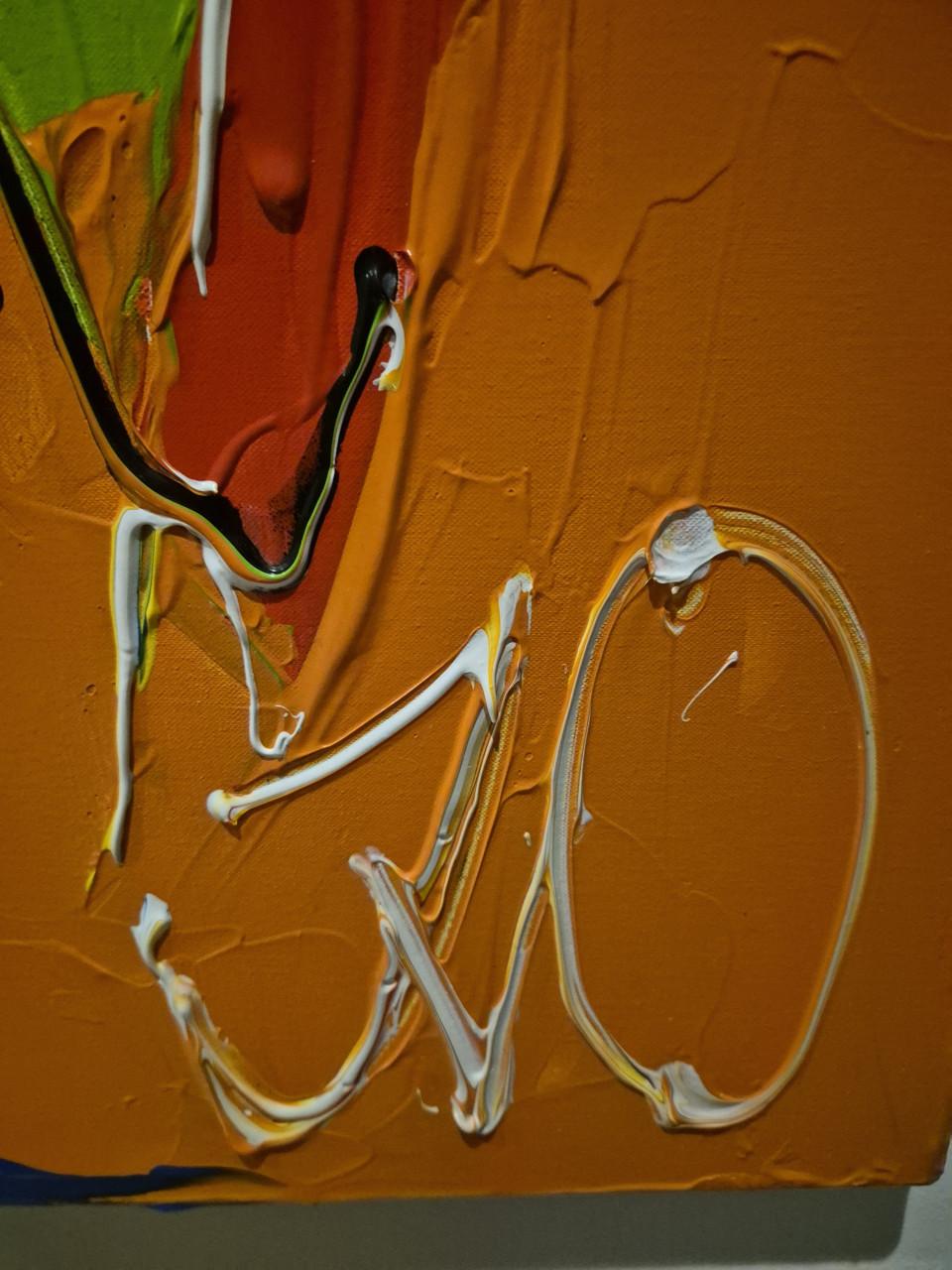 Kleurrijk schilderij