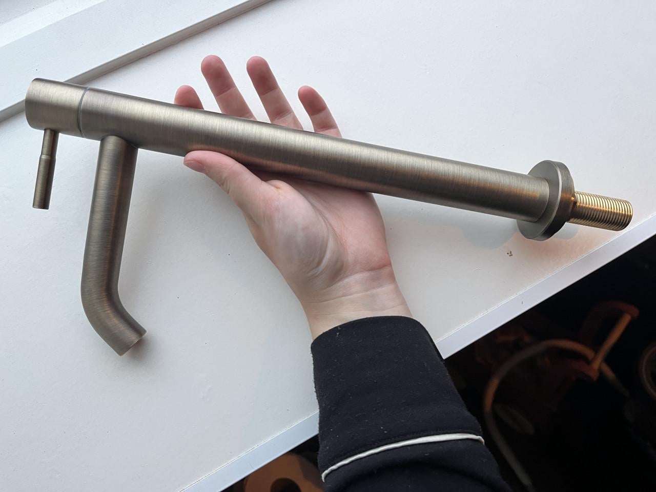 Toiletkranen Saniclear verouderd messing