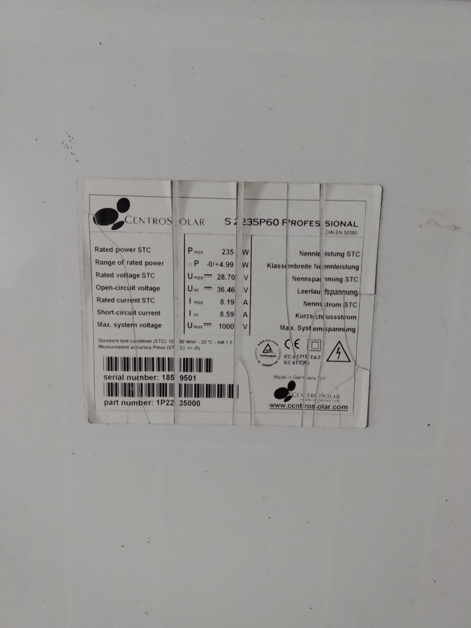 Compleet set zonnepanelen