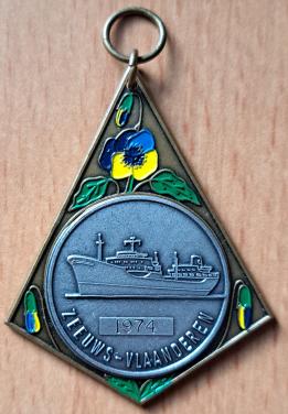 Medaille Zeeuws-Vlaanderen 1974 (2x)