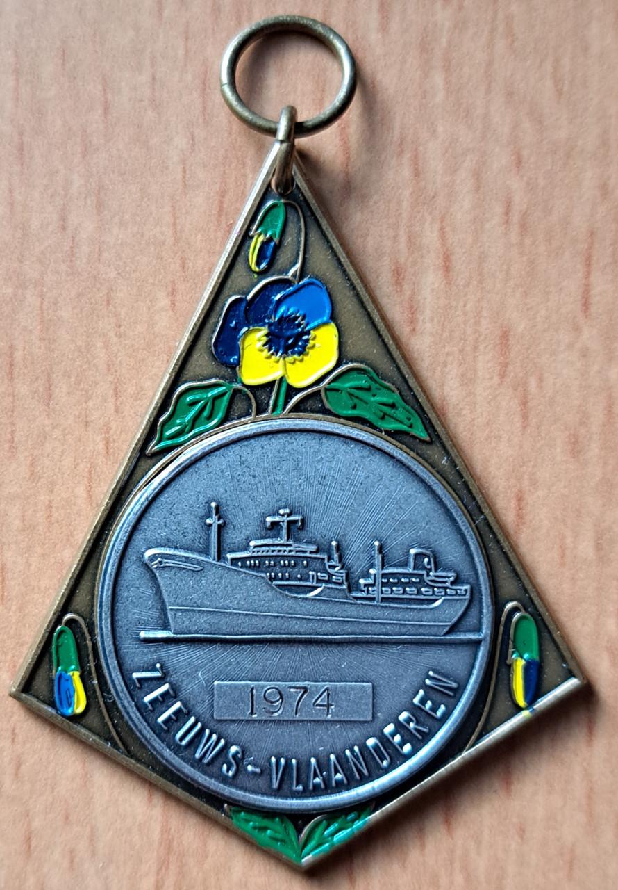 Medaille Zeeuws-Vlaanderen 1974 (2x)