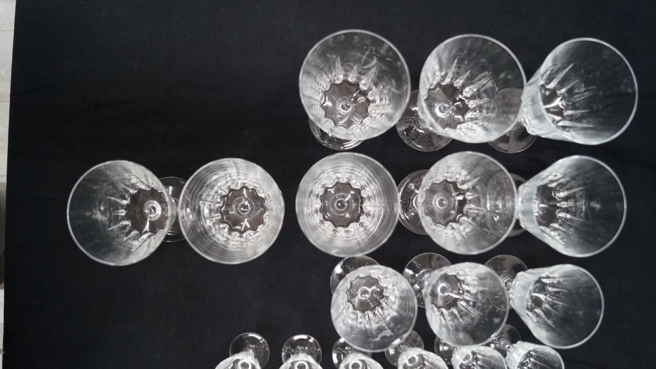Cristal d'Argues durand luminarc "Versailles" glazen.