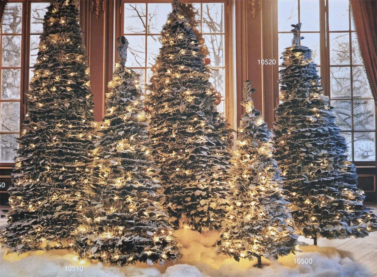 Kerstboom met sneeuw 150cm hoog staat in 1 minuut