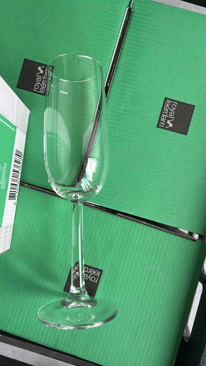 Champagneglazen per doosje van 6
