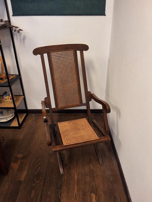 Vintage houten klapstoel