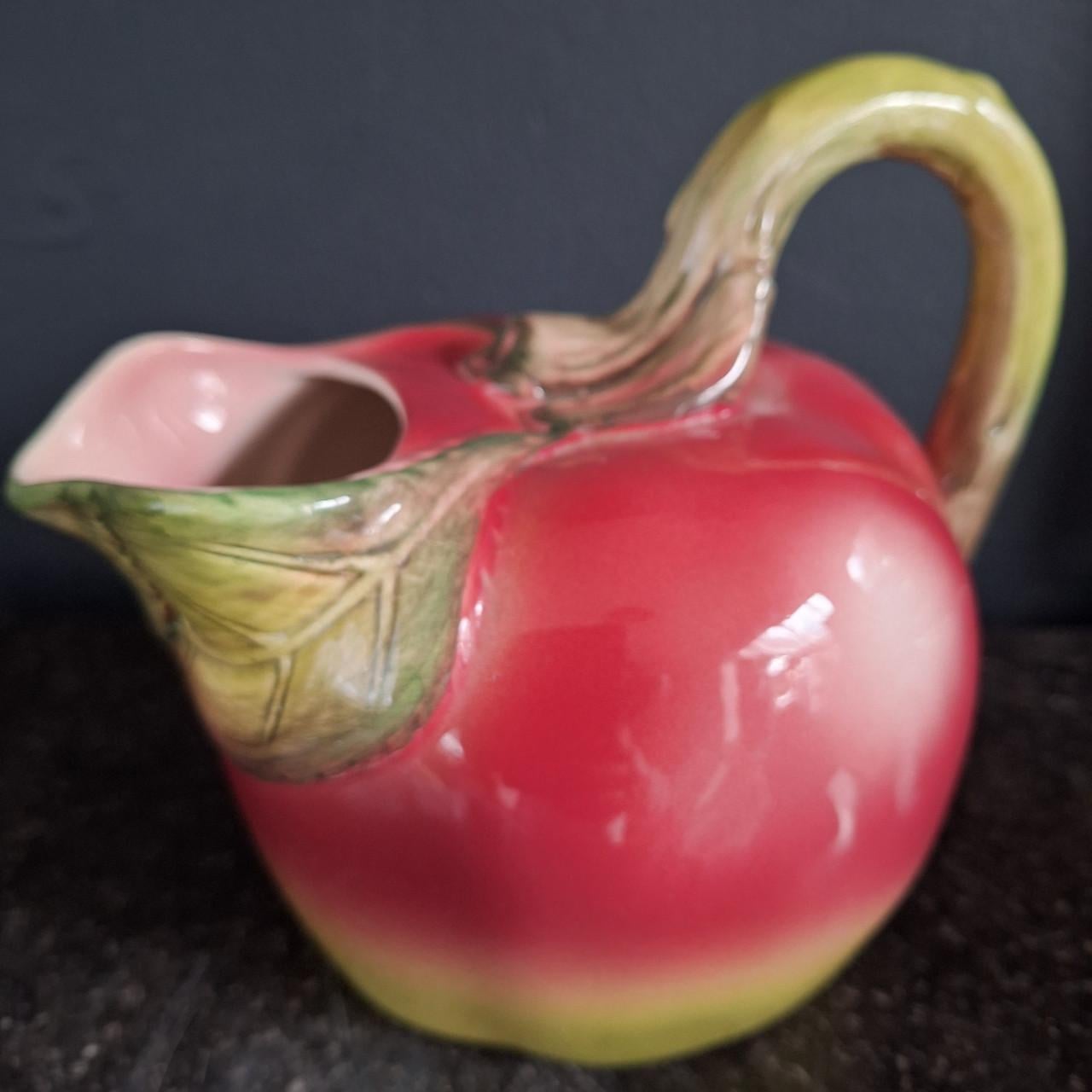 Puntgave brocante waterkan, appel
