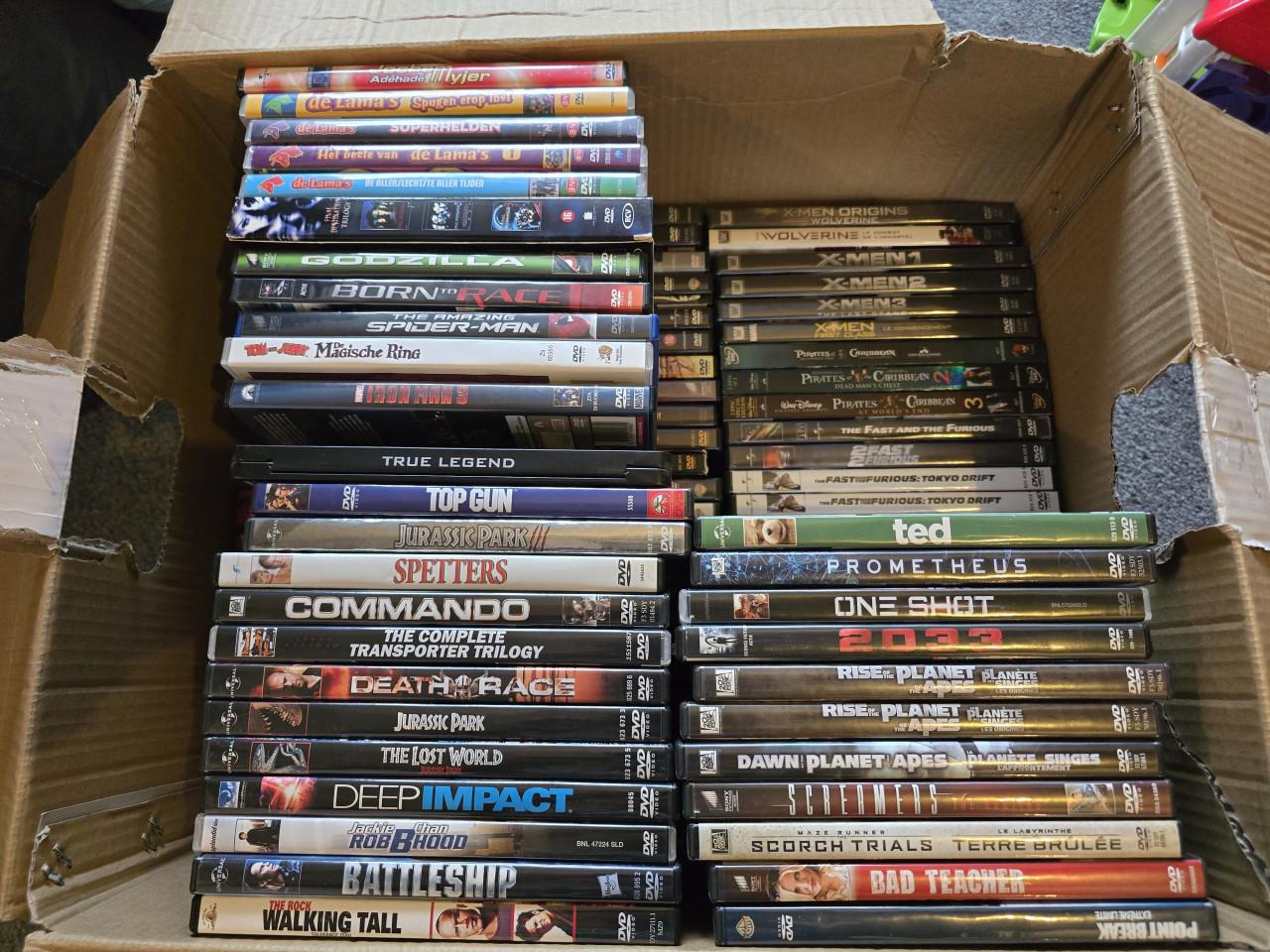 Partij 130+ dvd's films & games