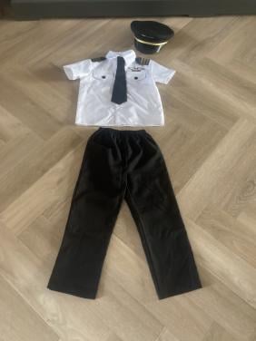 Verkleedkleding piloot maat 116 carnaval