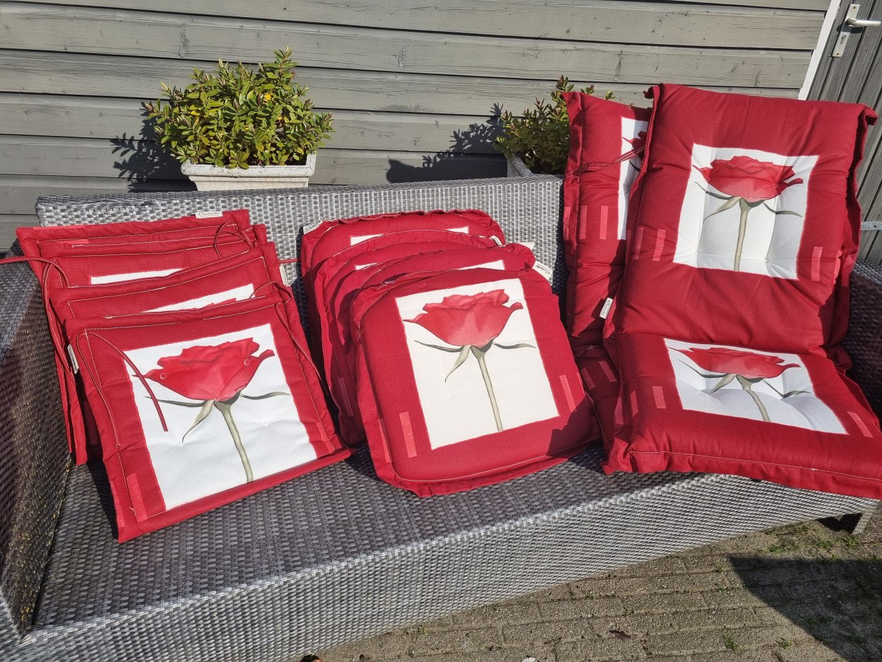 Set tuinstoelkussens