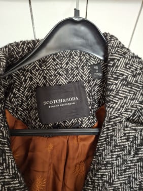 Winterjas grijs/wit van Scotch & Soda