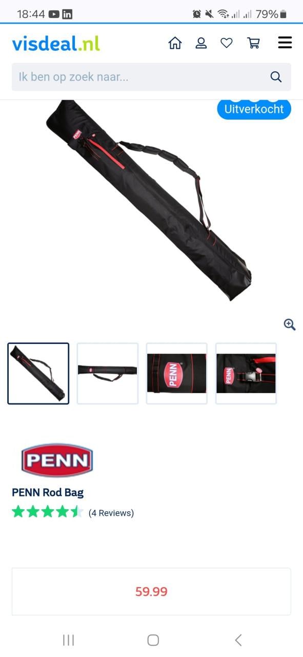 Penn Rod Bag 165 Foudraal - Hengeltas NIEUW!