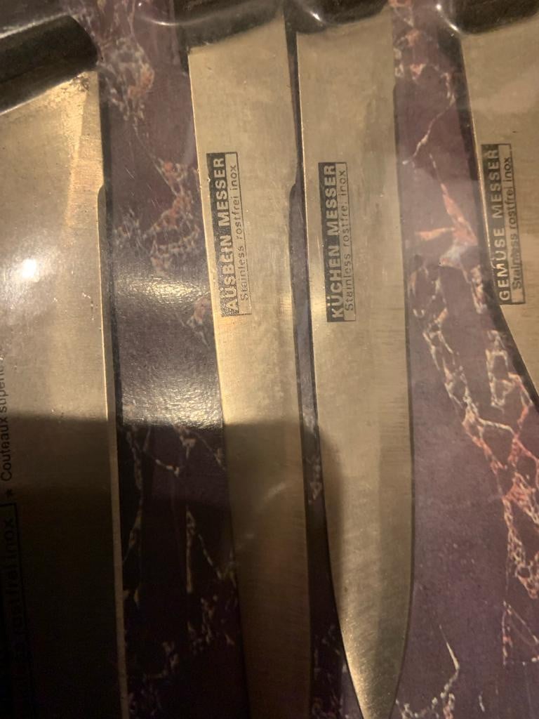 Te koop; GERESERVEERD keuken messenset koken messen set professioneel