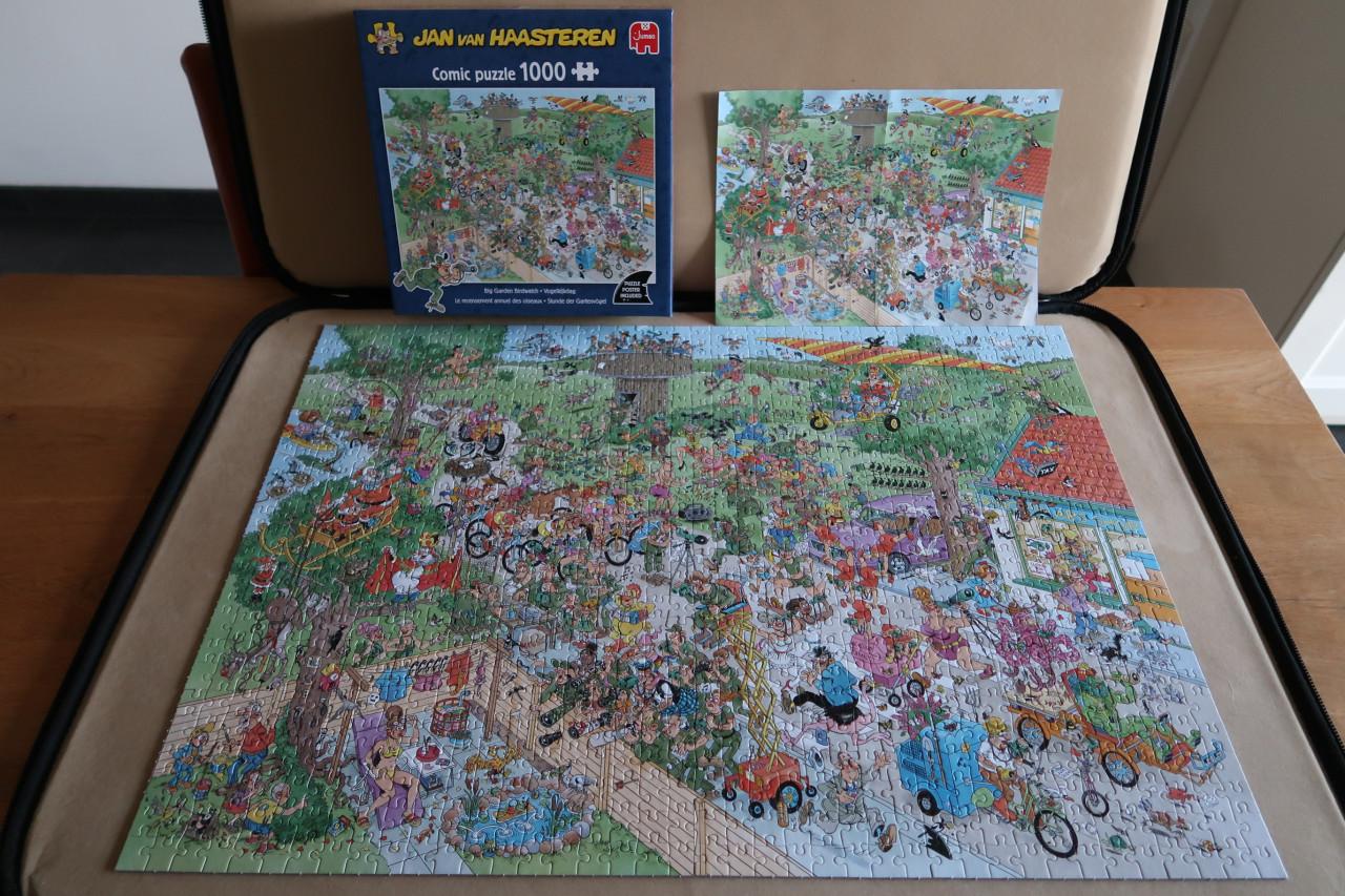 3 Jan van Haasteren puzzels -Vogelkijkdag - De bakkerij - De kunstmarkt.
