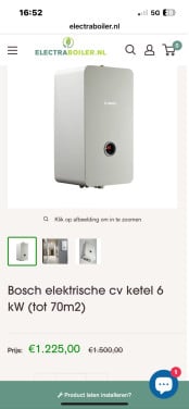 Elektrische cv 6kw bosch