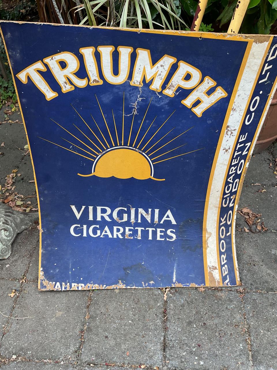 Triumph Cigarettes reclamebord