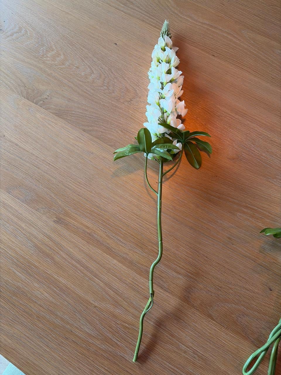 3 Steken witte kunstbloemen