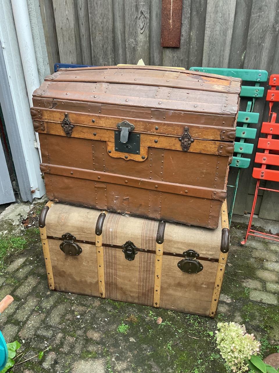 Antieke hutkoffers