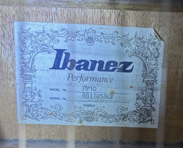 Ibanez Performer akostische gitaar