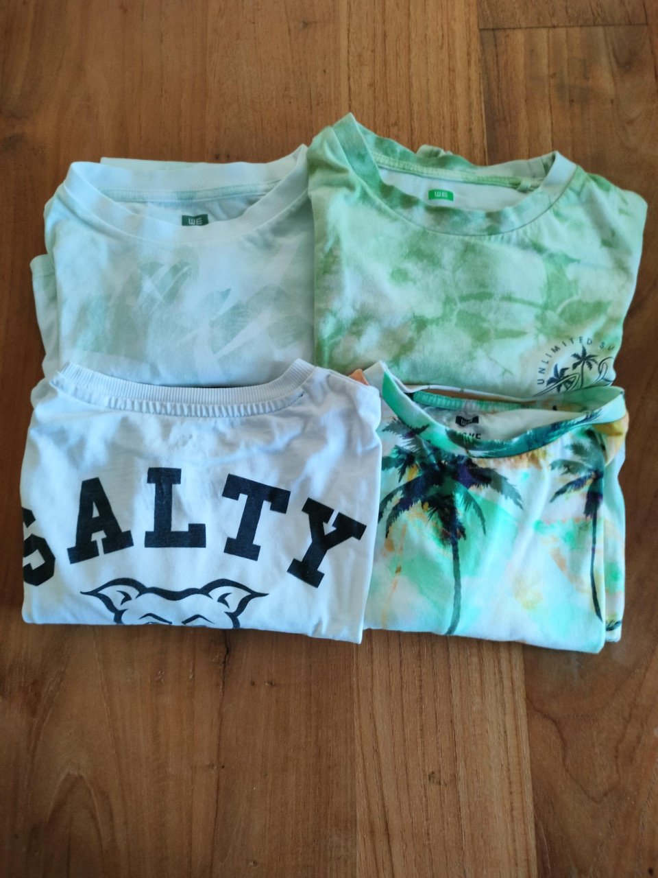 Div. zomerkleren korte broeken/t-shirts/jas
