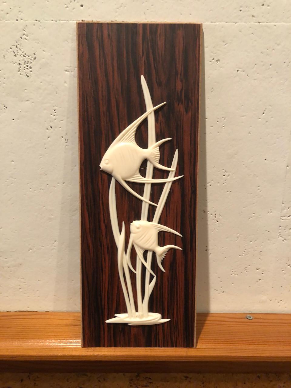 Vintage wanddecoratie met vissen