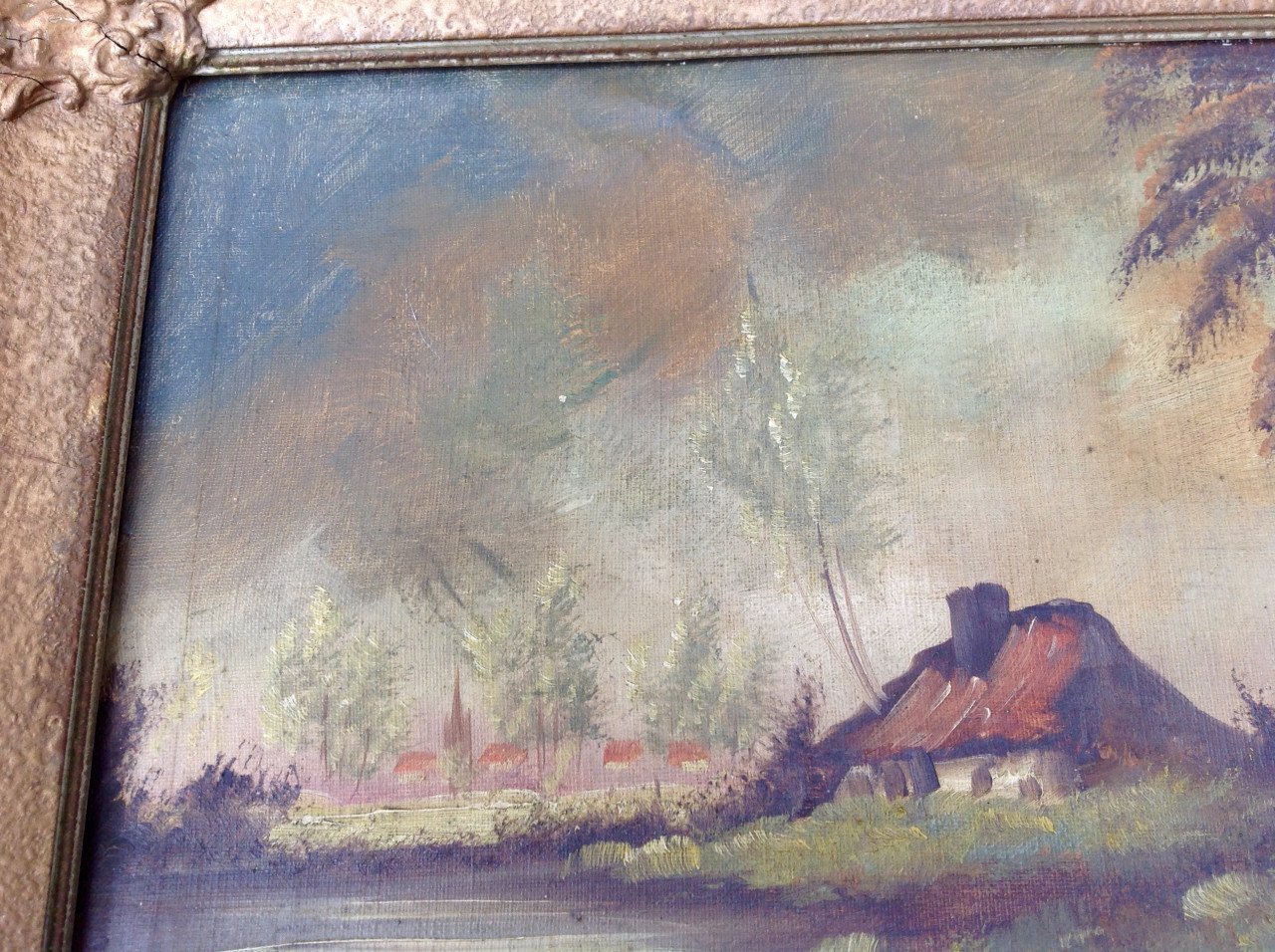 Schilderij op doek van landschap