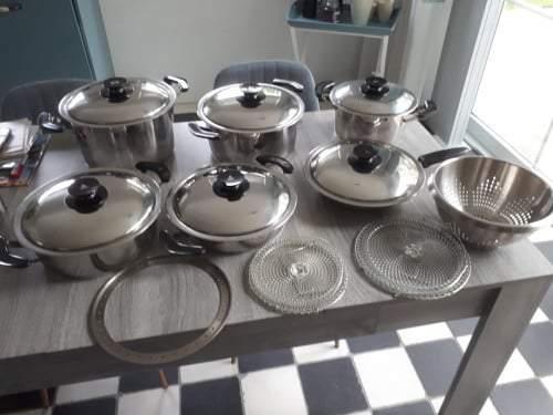 Set zware RVS pannen